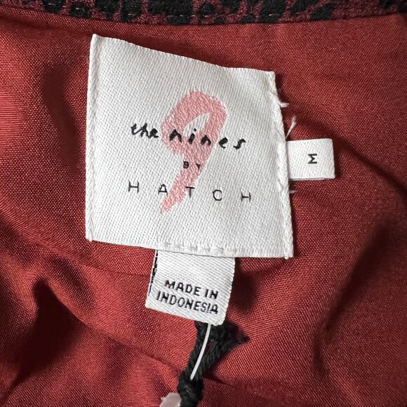 The Nines by HATCH Leopard Button-Front Poplin Maternity Dress - Medium - NWT - Picture 2 of 7